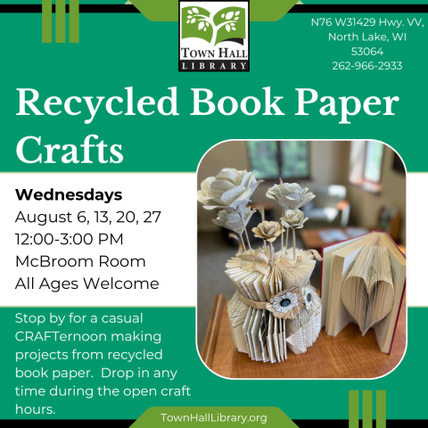 Recycled Book Paper Crafts