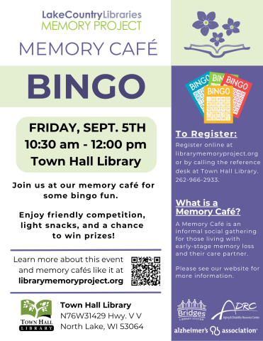 Memory Cafe Bingo Image