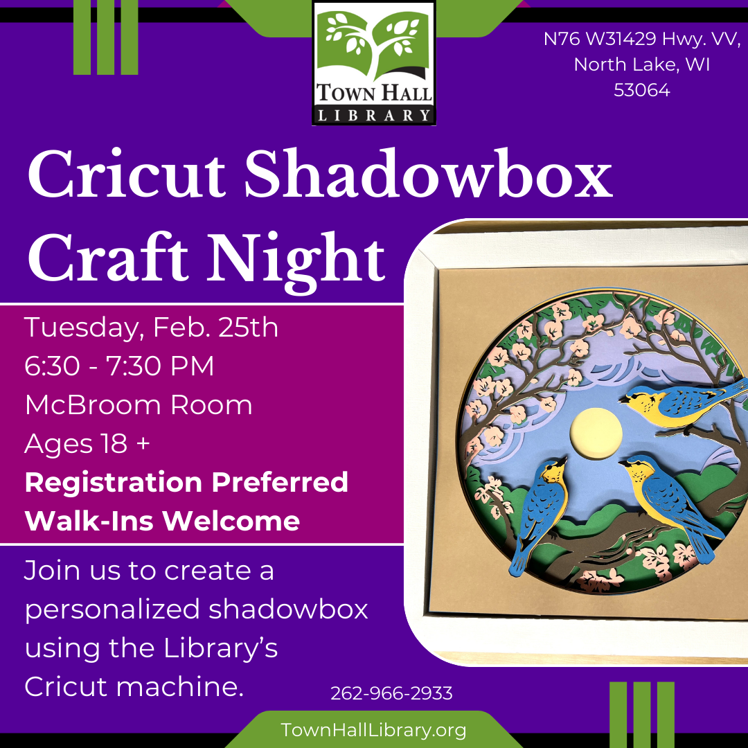 Cricut Shadowbox Craft Night